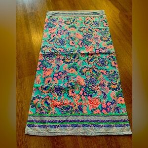 Lilly Pulitzer Pink and Blue Swim towel